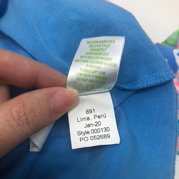 Lilly Pulitzer Finn Top Size S Fished My Wish - Picture 6 of 6